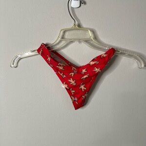 Victorias Secret PINK Christmas gingerbread thong size small NWT